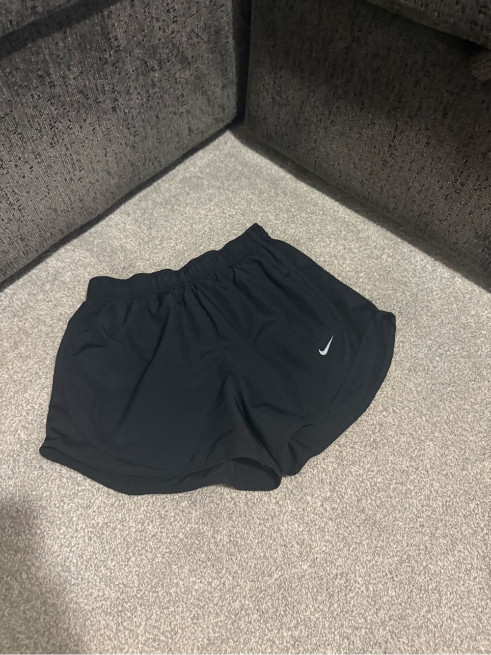 Nike Black Women's Athletic Running Shorts with Swoosh